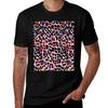 Rainbow Leopard By Elebea Tshirt Basic Crew Neck Short Sleeve Top Tshirt