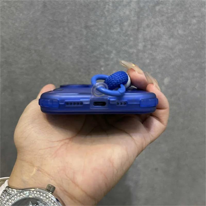 Luxury Armour Matte For Magsafe Phone Case For iPhone 17 11 14 12 13 15 16Pro Max Colourful Wrist Strap Lanyard Shockproof Cover