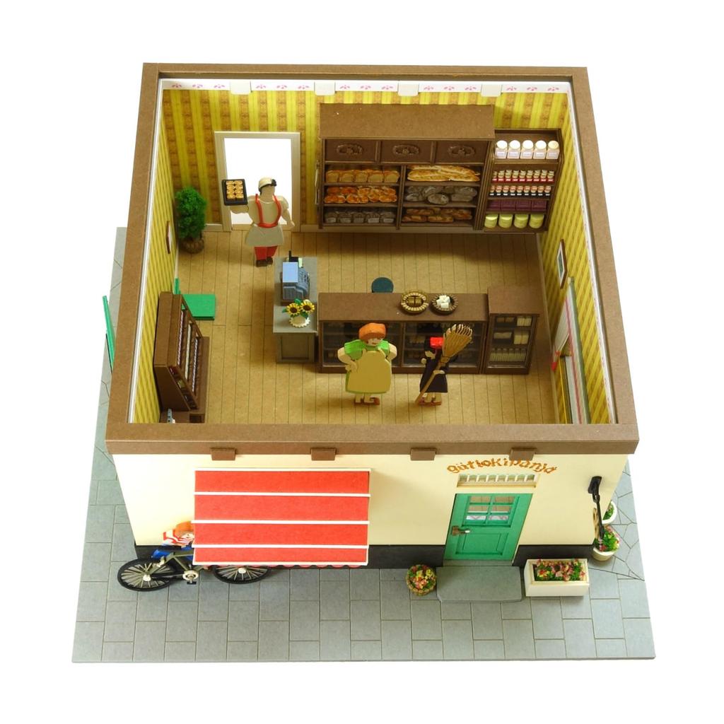 Sankei Studio Ghibli Series Delivery Service Goo Scissors Bread Shop Paper Craft Kiki's Kiki's Workplace, MK07-46