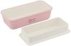 Chat du Rectangular EM Clear x Bottom Top Product 4627171 Café Lunch, Pink, Two-Tier, Tier 330ml, Tier 260ml, Number
