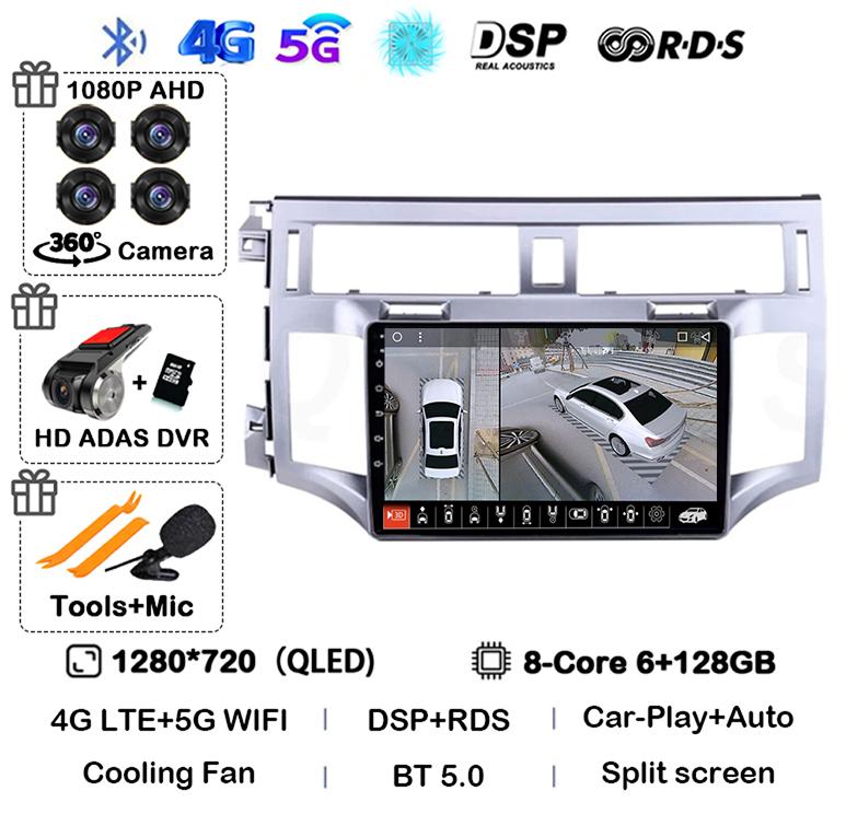 Android 14 Carplay Auto For Toyota Avalon 3 2005 2006 2007 2008 2009 2010 Car Radio Multimedia Player Stereo GPS WIFI Head Unit