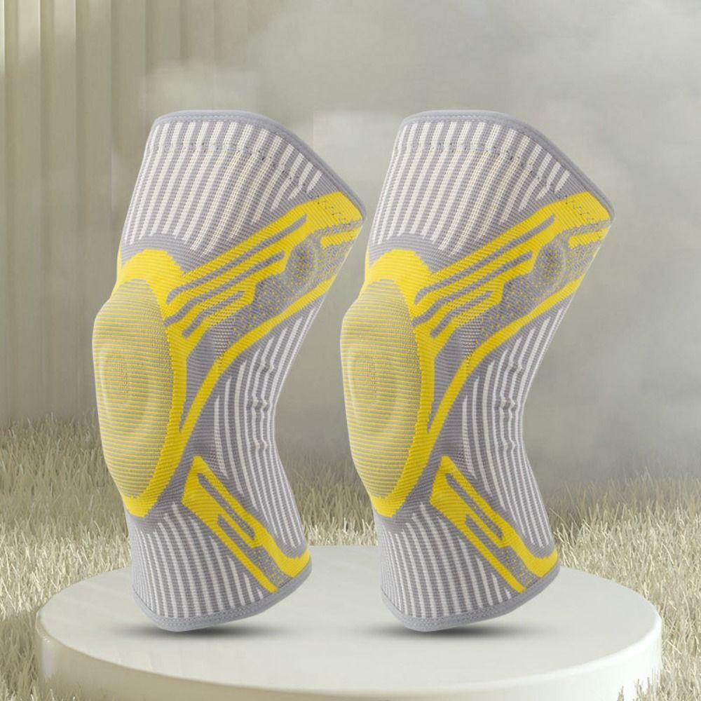 Silikon Sport Kniebandage Professioneller Knieschützer Knie Kompressionsmanschette Workout