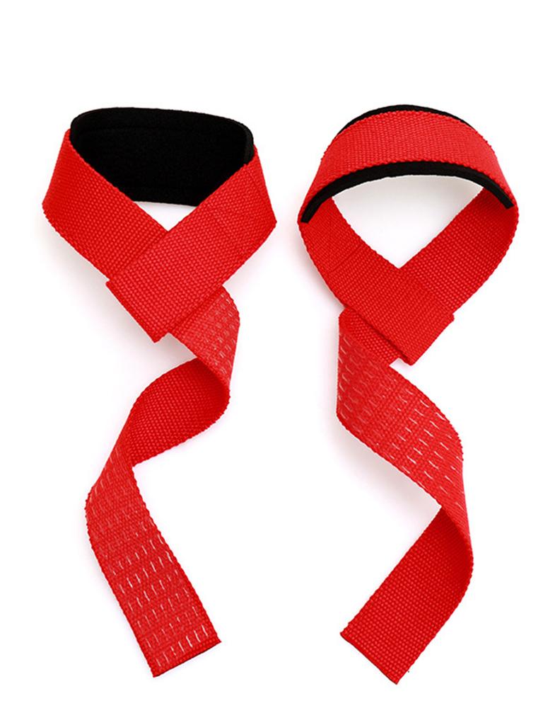 Weightlifting Straps 1 Pair Lifting Wrist Anti-Slip Silicone Strength Training Strap Hand Grips Wrist Support