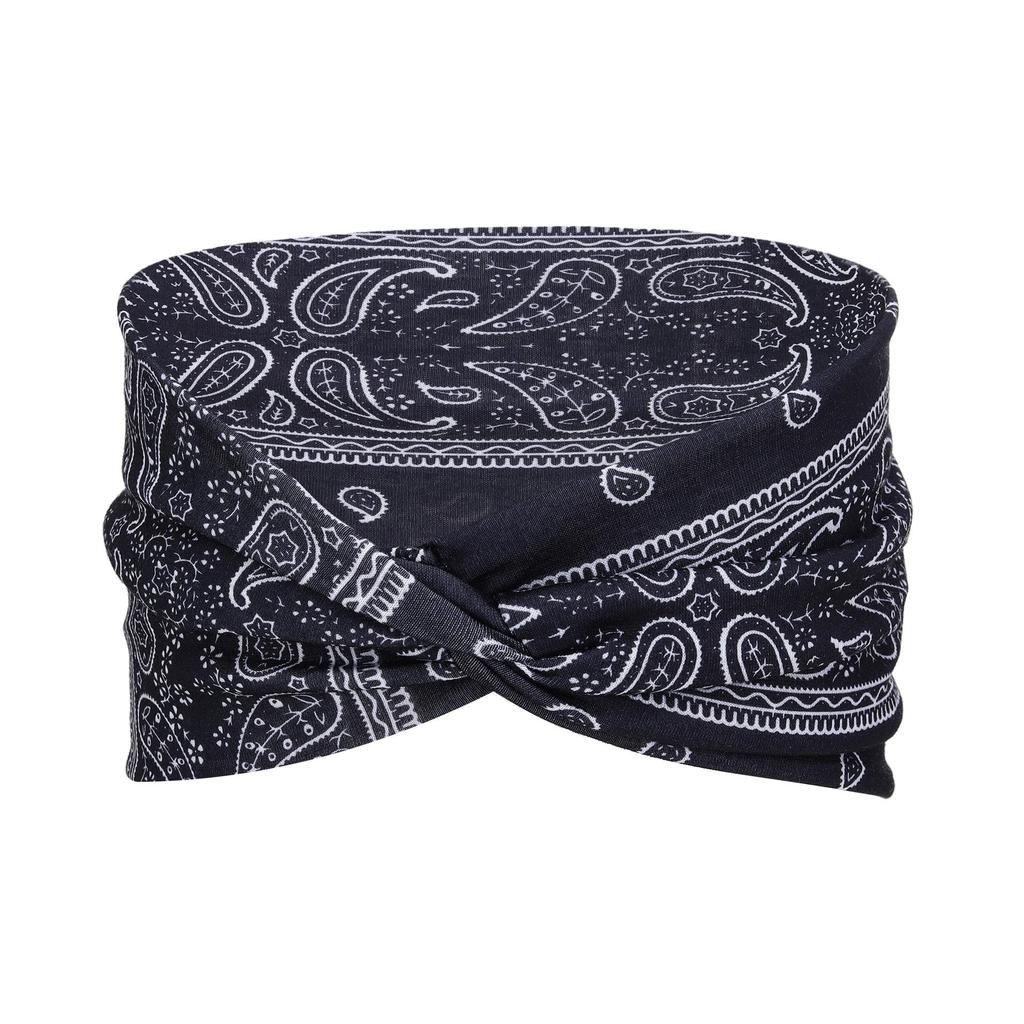 Bohemian Cashew Print Wide Headband for Women: Sport, Running, Face Washing, Makeup, Hair Tie