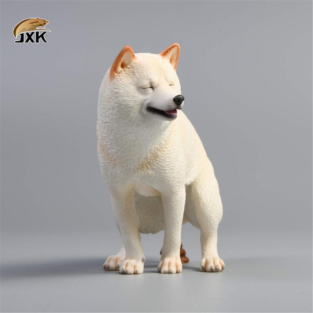 Size Shiba Inu Cute Funny Dog Animal Realistic Figure Plastic Model Toy Model Resin Premium Original Statue Painted Finished Product Dog Lover