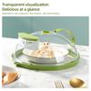 Microwave Splatter Cover for Food - Clear Microwave Splash Guard Cooker Lid with Handle /