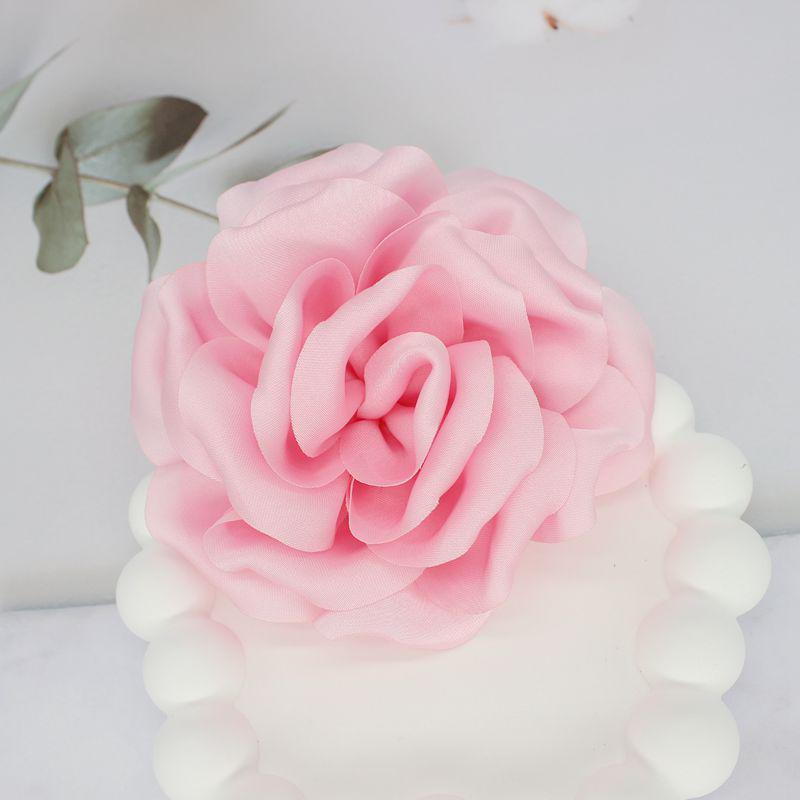 

Элегантная 3D брошь из атласной ткани - большая цветочная булавка для свитеров и костюмов (10см) Straight Pin