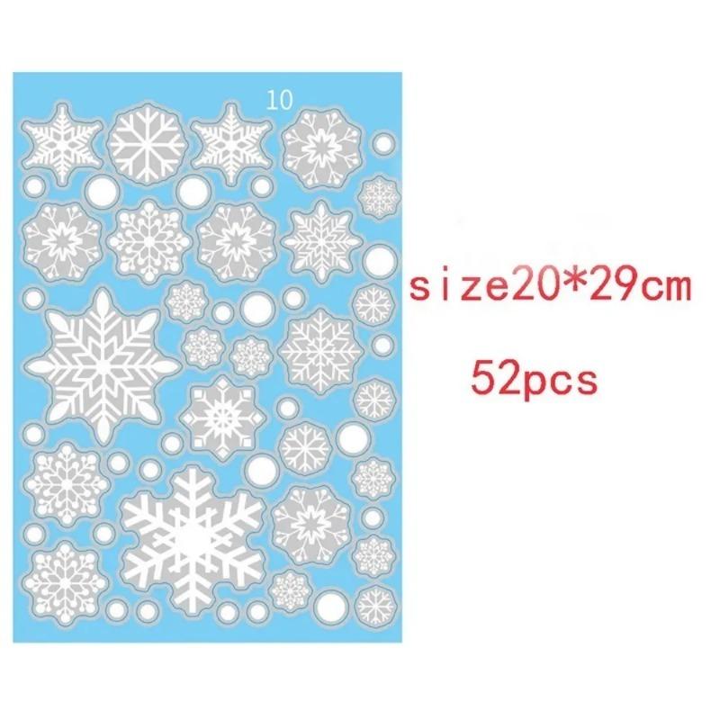 Snowflake Stickers Christmas Decor Window Glass Home Room Wall Stickers for Christmas Party Supplies DIY New Year Gift Navidad