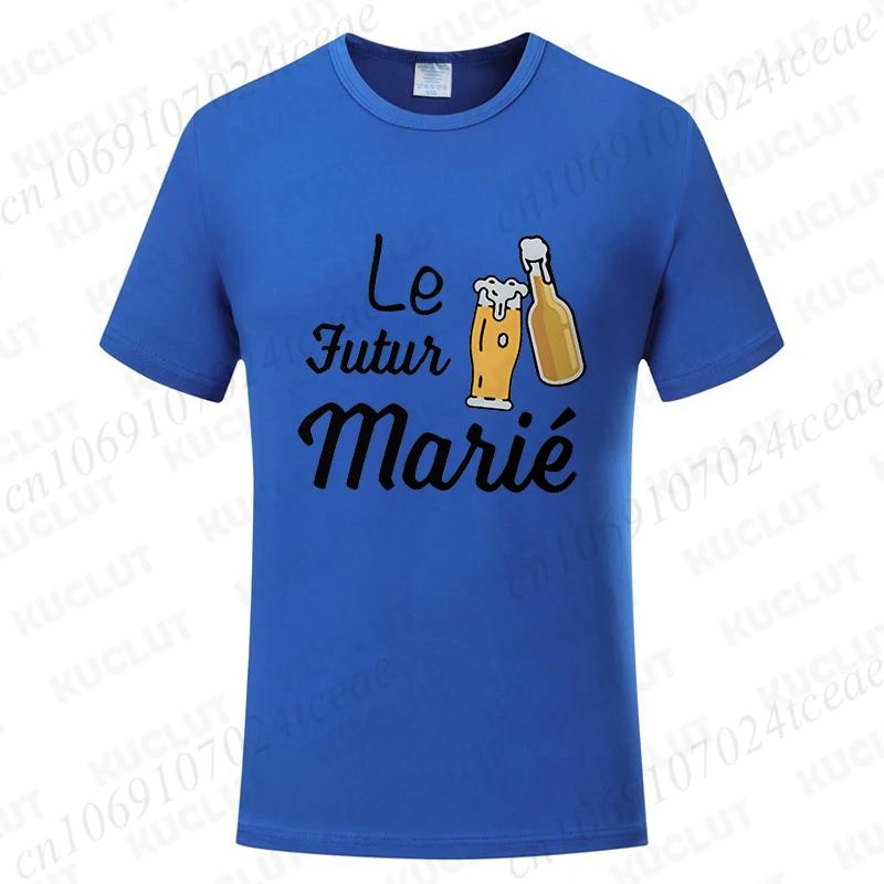 Beers for The Groom Squad T-shirt French Evg Team Future Groom Best Man Tshirt Boyfriend Bachelor Party Tees Wedding Clothing