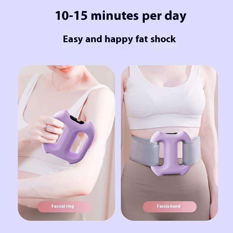 Elektrischer Faszienring-Massagegerät Ganzkörper-Schlankheits-Tiefengewebe-Vibrationsmassage mit verstellbarem Gürtel Individuell anpassbare Therapie