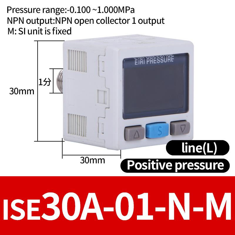 ZSE / ISE30A Pneumatic High-Precision Electronic Digital Display Pressure Switch ISE30A-01-N-L ZSE30A-01-P-L ZSE30AF-01-A