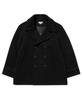 Namerclothing Double Breast Mid Wool Coat Black