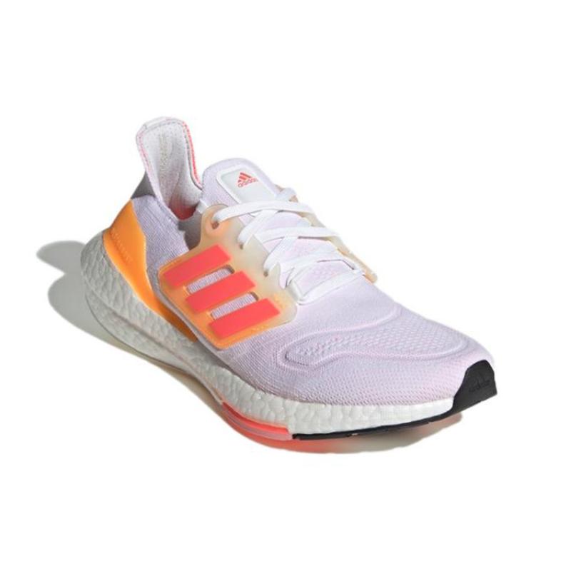 Adidas Ultra Boost 22 White Turbo Flash Orange Women's Sneakers GX5595