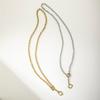 SF5079 New Arrivals Waterproof Jewelry Minimalist 18K Gold Plated Stainless Steel O Shaped Long Chain Sweater Necklace