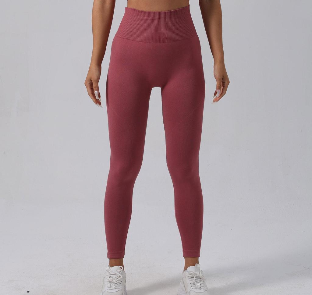 TK Seamless Solid Color Sports Set: Long Sleeve & Pants for Autumn/Winter Yoga & Fitness