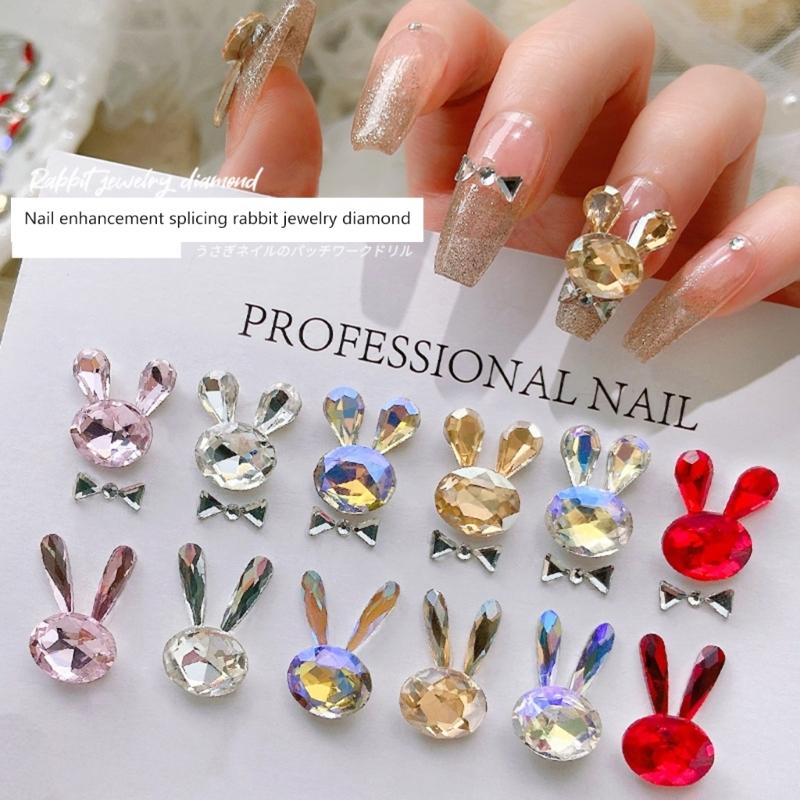 Pack of Luxury Nail Charms Studs Nail Rhinestones Gems Luxury Nail Art Rhinestones Crafts Diamonds Crystal Jewels Stones