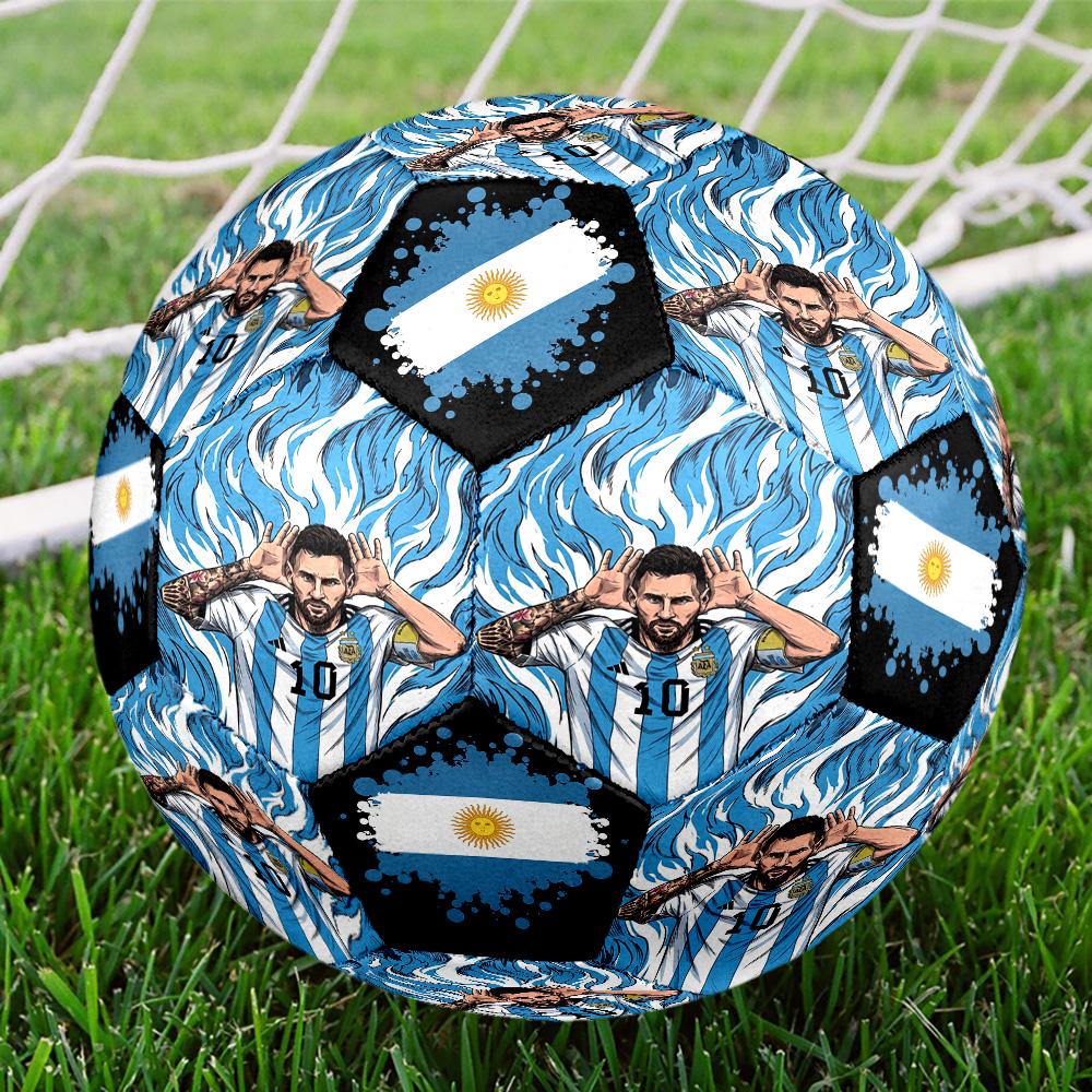 Messi 10 Number Football Legend Size 5 Soccer Football Machinestitched Indooroutdoor Universal Football Perfect Commemorative Gift For Soccer Lovers