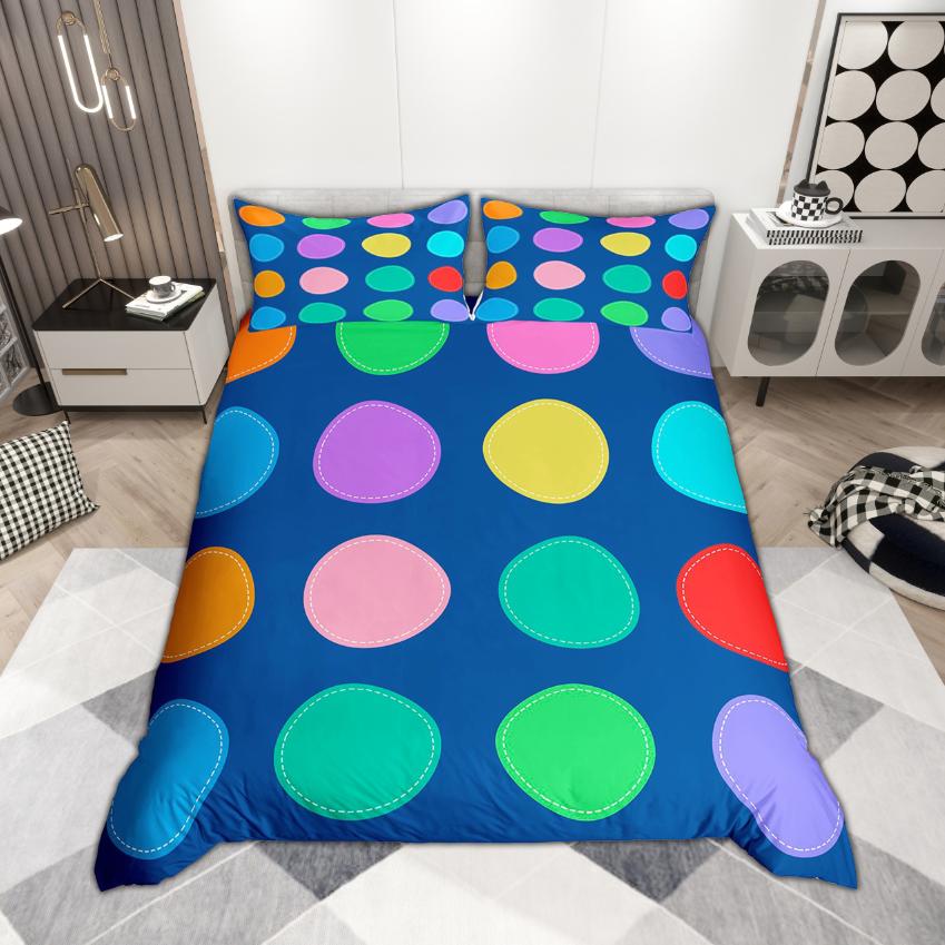 Homewish Modern Geometric Duvet Cover Set 2Pcs/3Pcs Abstract Artwork Bedding Contemporary Minimalism Quilt Cover Set