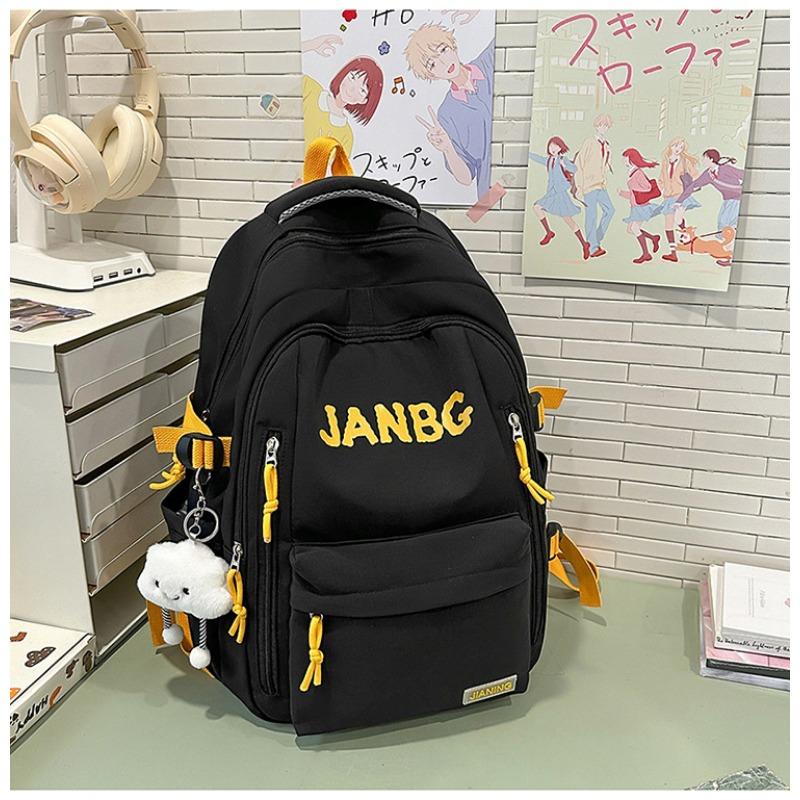 School Bag New High-value College Style Simple Letter Make-up Bag Light Travel Large-capacity Backpack