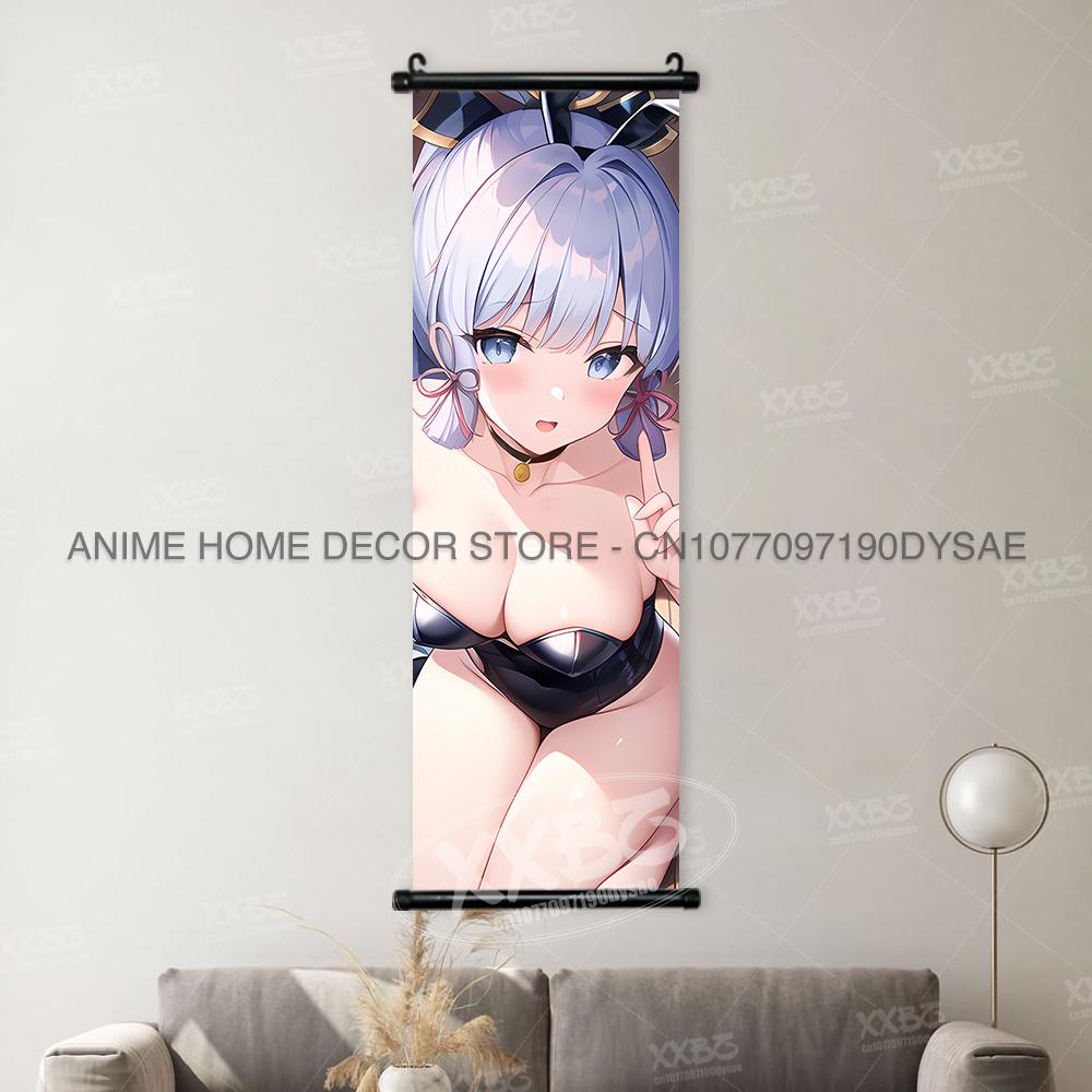 Genshin Impact Game Posters Xiangling Scrolls Picture Yaoyao Decorative Paintings Yun Jin Anime Home Decor Layla Wall Artwork