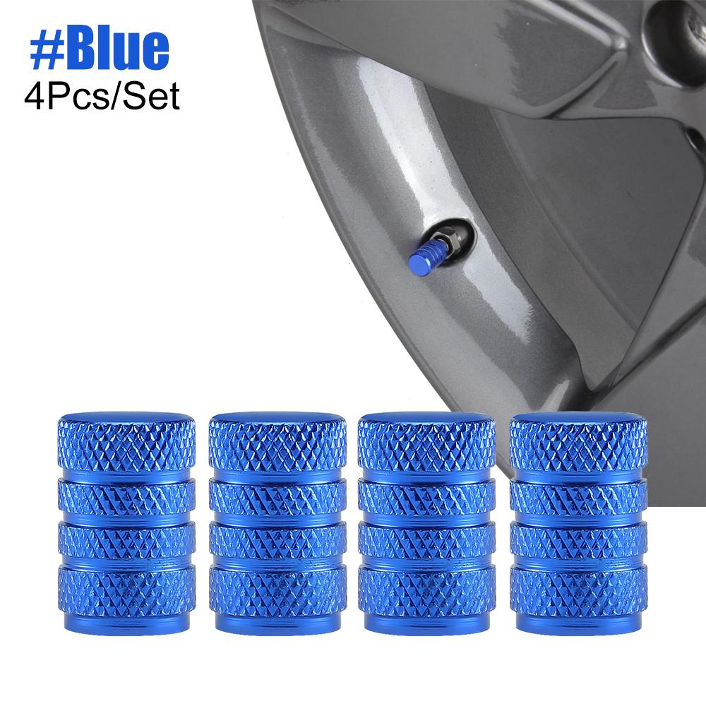 4Pcs/Set Tire Stem Valve Caps Aluminium Car Dustproof Caps Tire Wheel Stem Air Valve Caps  Tapones Para Llantas Accesorios Para