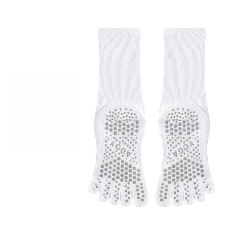Five-finger Yoga Socks Women's Cotton Split-toe Pilates Socks Antibacterial Floor Socks Sports Tube Socks Individually Packaged