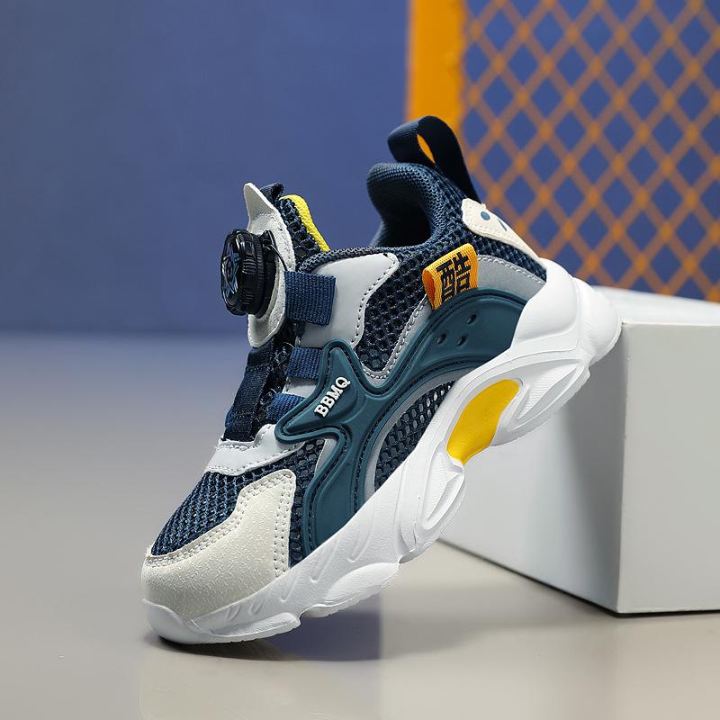 Boys' shoes 2025 spring and autumn new middle-aged and older children's sports shoes girls' mesh breathable student casual shoes