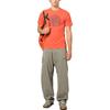 Stone Island Logo Print Crew Neck Short Sleeve T-Shirt Men tops Orange 79152NS92-V0037