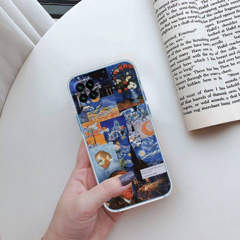 IR27 Starry Night Van Gogh Case for Motorola E22S E7 G6 G7 G8 G9 Plus Power Play G10 G20 G04 E30 E40 E22 E20 E13 E15 G22 G23 G05 G75 G35 G55