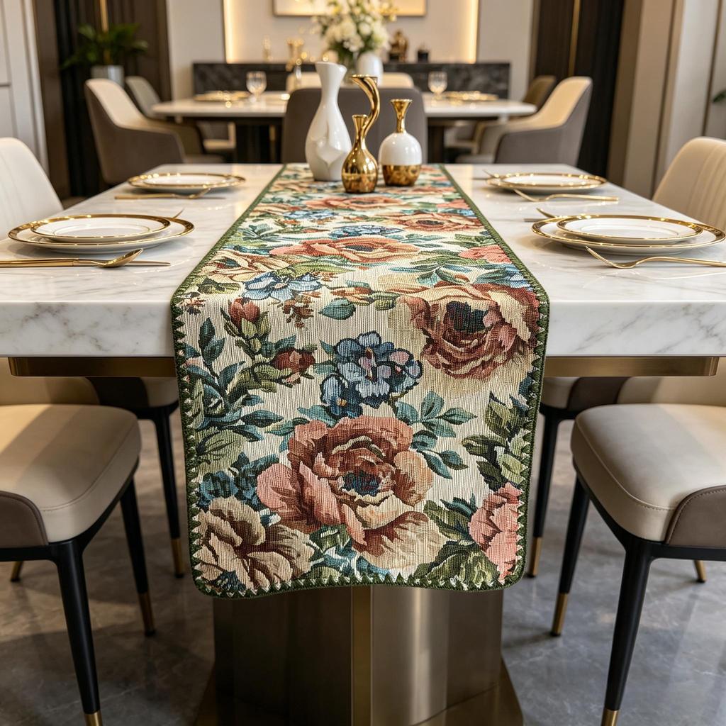 Dining Table, TV Cabinet & Center Table Washable Modern Cotton Linen Nordic Design Table Runner