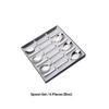 6Pcs Stainless Steel Coffee Spoon Ice Cream Dessert Tea Spoon Long Handle For Picnic Kitchen Supply Tableware Christmas Gift