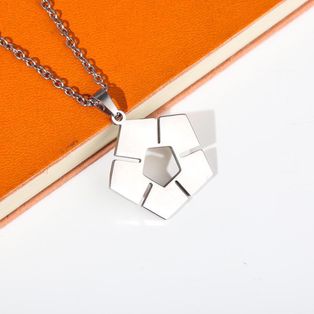 BLUE LOCK Anime Necklace Stainless Steel Soccer Pendant Cosplay Jewelry Gift For Women Men