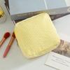 High Quality Durable Seersucker Sanitary Napkin Pouch Striped Pattern Multi-functional Mini Makeup Bag Cosmetic Bag Women
