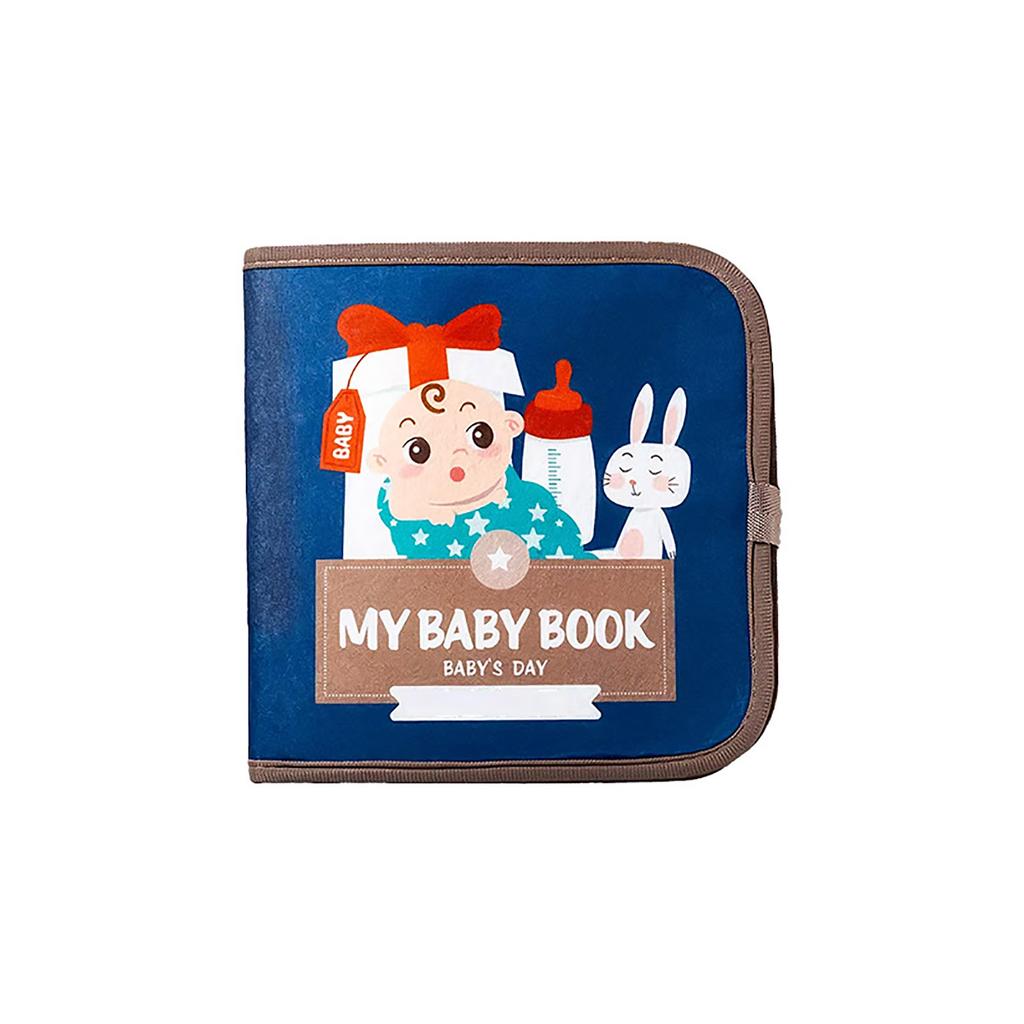 Baby's Day Cloth Book For Children, With Illustrations Of Parenting Scenes And Animals, Develops Skills And Parent-child Relationships.