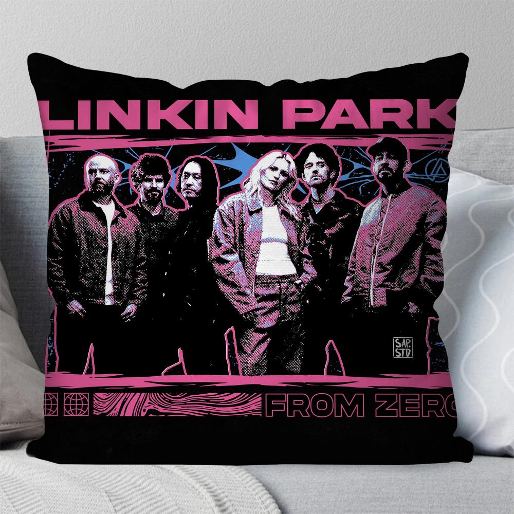 Band L-Linkin From Zero P-Park Pillow Case Square Pillow Bedroom Sofa Leisure Comfort Cushion Living Room Home Decoration 40X40