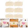 5-Pieces Hanging Wooden Plaques DIY Plain Slices