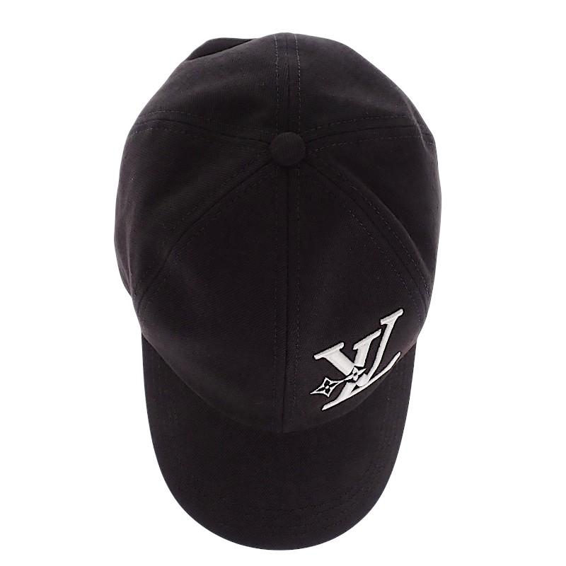 LOUIS VUITTON  M7608L cap black cotton mens