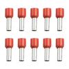 1000 Pieces Wire End Ferrules 10 Mm2 X 12 Mm Length Red Wire End Sleeves VE10-12 Tubular Pre-insulated Terminals Cable Parts