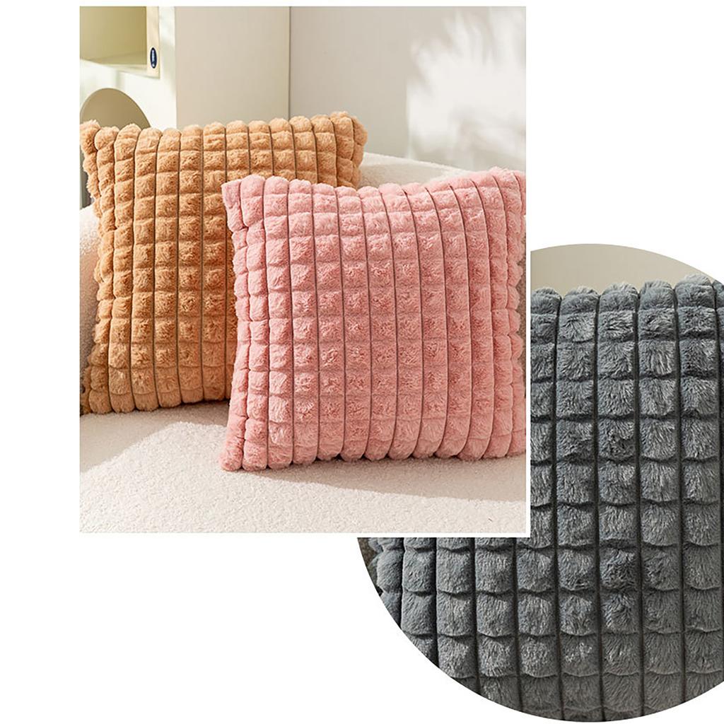 New Year Plushie Pillowcase Comfortable Easy Washing Cushion Cover for Sofa and Bed Decoration