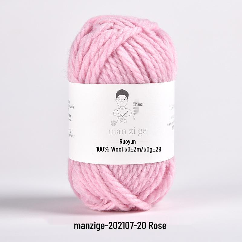100% reine Wolle Grobgarn zum Handstricken von Mänteln, Schals und Pullovern - 5 mm dick