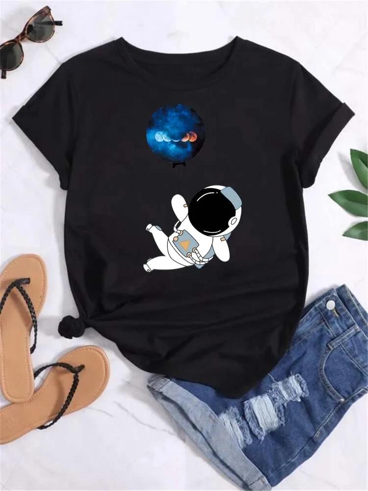 Kids Maycaur T Shirt Unisex Moon Planet Print Fashion Tee Shirts Casual Round Neck Short Sleeve