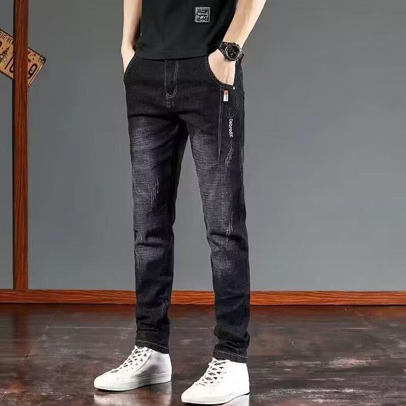 

Van Cleese Men s Elastic Loose Straight Jeans - New 2024 Autumn Fashion 36