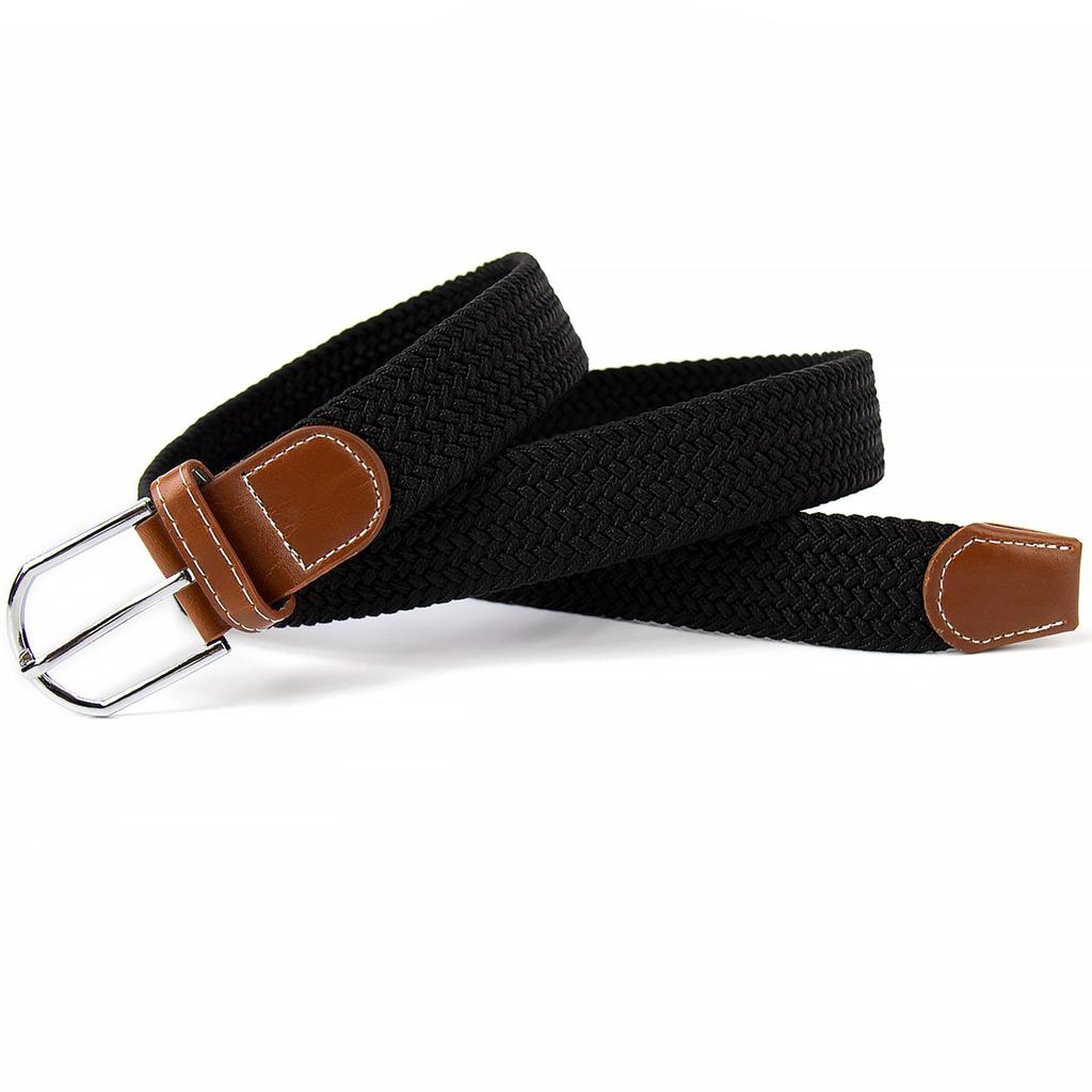 New Elastic Braided Cotton Belt with Alloy Pin Buckle - Versatile for Children's Wear
