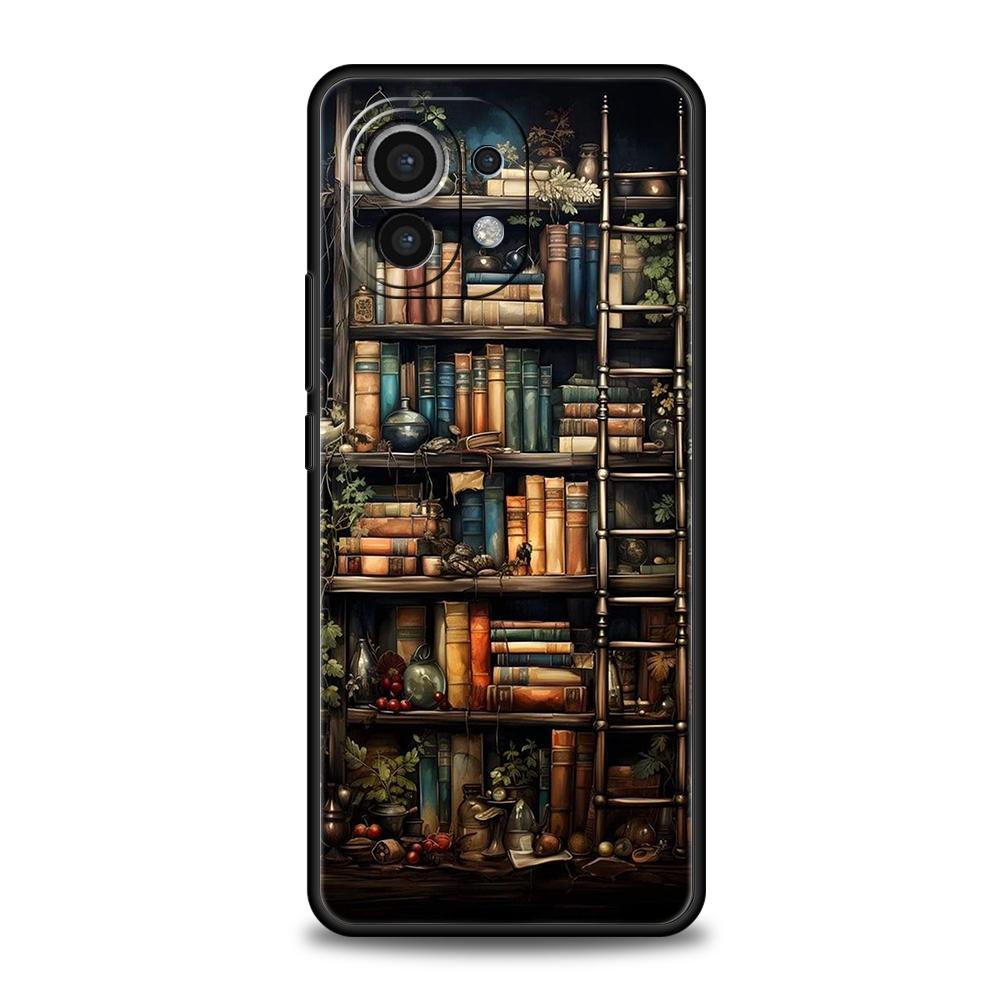 

Read Books illustration Phone Case Cover for Xiaomi Mi 15 14 13 12 11 Ultra 14T 13T 12T 11T 10T Pro Lite 5G Shockproof TPU Capas Xiaomi 12 Lite