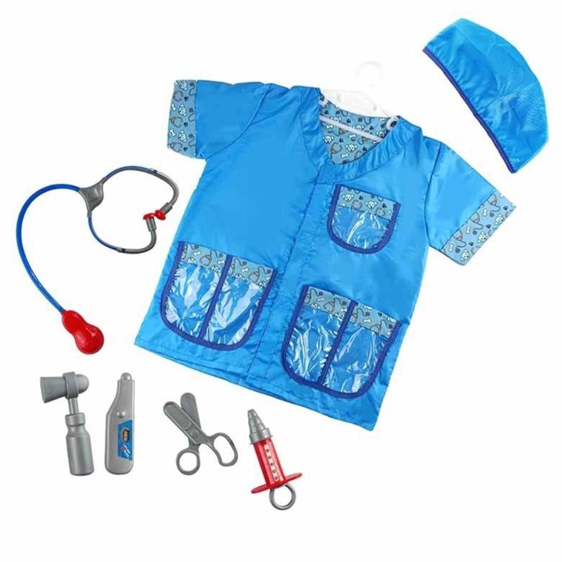 Railway/Construction Worker/Stewardess Costumes Kids Builder Career Outfit Gift