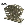 Gift for Housewarming Wood Napkin Holder, Leaf Shape Solid Dispenser, Decorative Versatile Home Table Ornament Paper Towel Organizer Dining