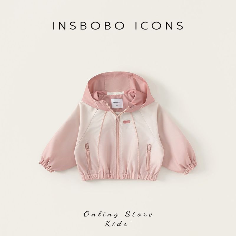 Girls Jackets 2026 Spring New Children s Clothing Baby Clothes Little Girls Jackets Stylish Spring Children s Tops Gradient powder 100