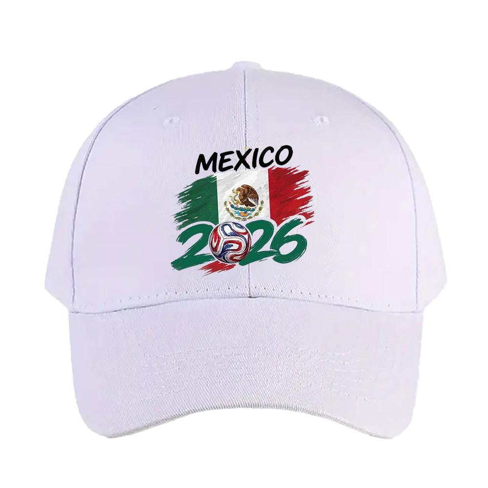 Mexico Flag Football FanSoccer Cap Summer Woman Man Adult Hat Casual Adjustable Funny Dad Printed Baseball Caps