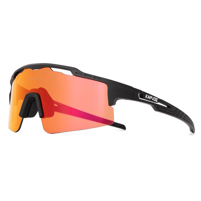 Cycling Glasses kapvoe Polarized high-definition cycling glasses for myopia, unisex protective eyewear, sports sunglasses TK75-G-3L-01