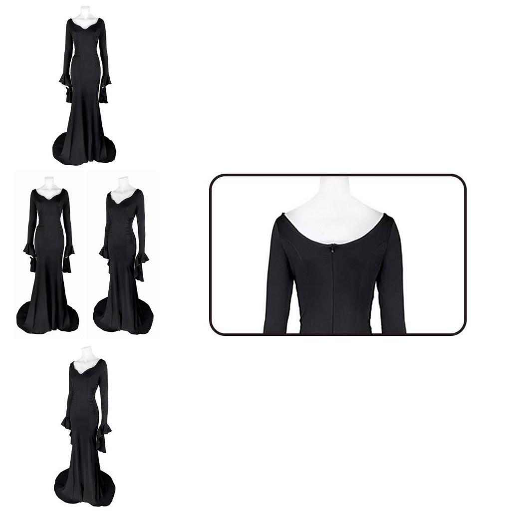 Sexy Morticia Addams Dress Gothic Cosplay Suit From The Addams Family